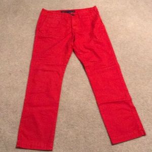 American Eagle Slim Straight Red Chinos